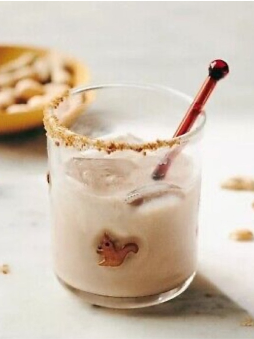 Anthropologie Squirrel Icon Juice Glass